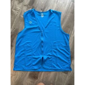 Walmart Employee Vest Ladies XL Blue Full Zip Spark Associate Uniform NEW